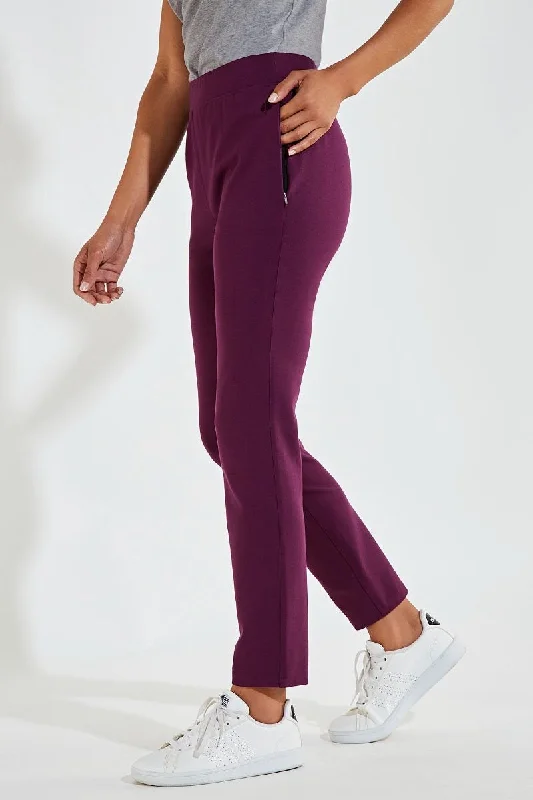 Bid Farewell To The Old Season Women's Cala Cove Pants | Deep Wine