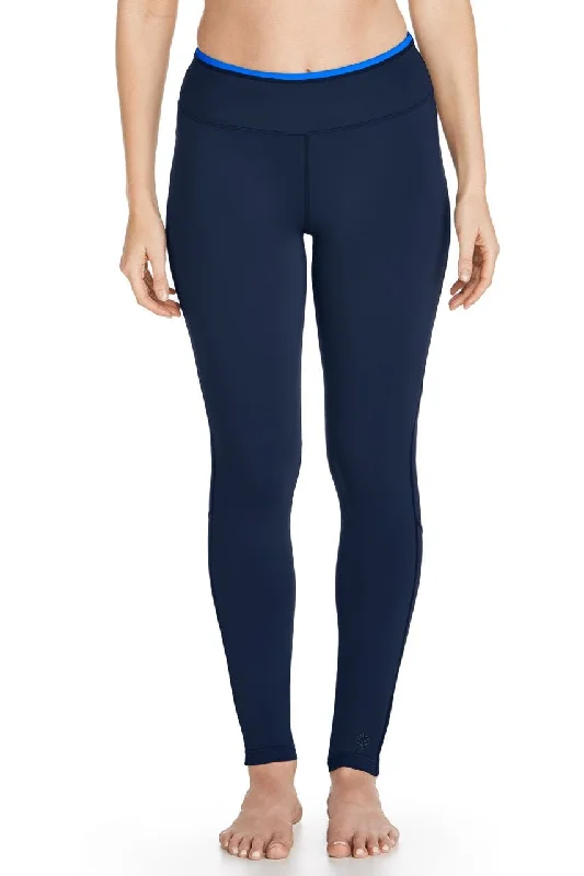 Fashion Forward Women's Santa Cruz Swim Leggings | Navy