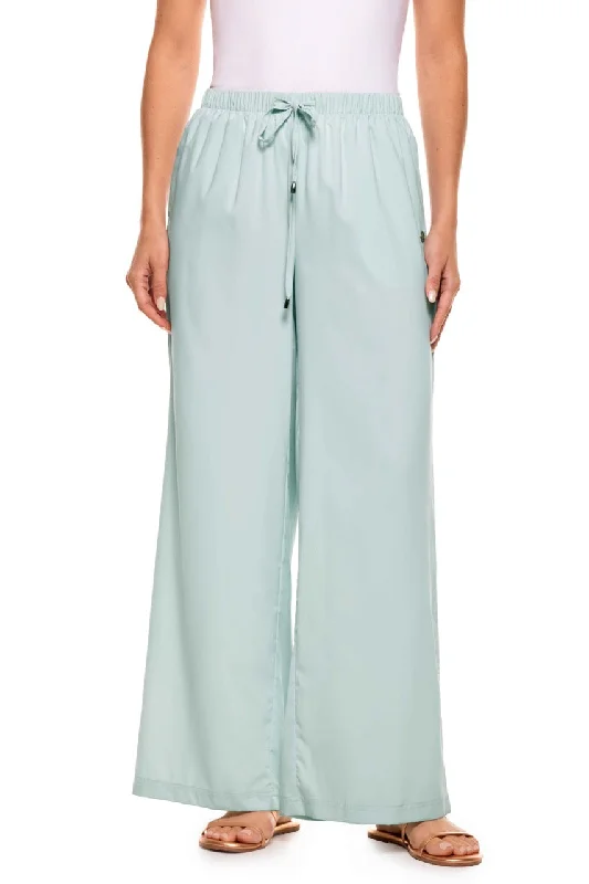 Minimalist Women's Fashion Clothing Women's Petra Wide Leg Pants | Misty Aqua