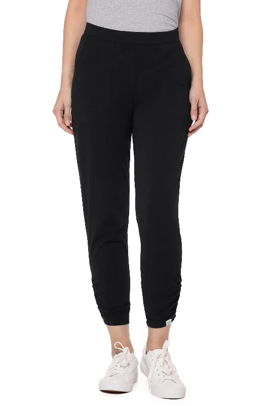 Trendy New Clothes Women's Cafe Ruche Pants | Black