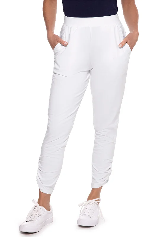 Style Versatile Women's Collection Women's Cafe Ruche Pants | White