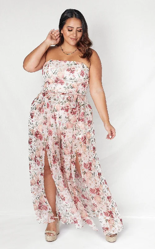 Boutique Dress Online Lagoon Jumpsuit - Blush Floral