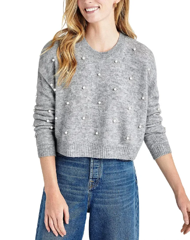 Best Sellers Pearl Crew Sweater In Heather Grey