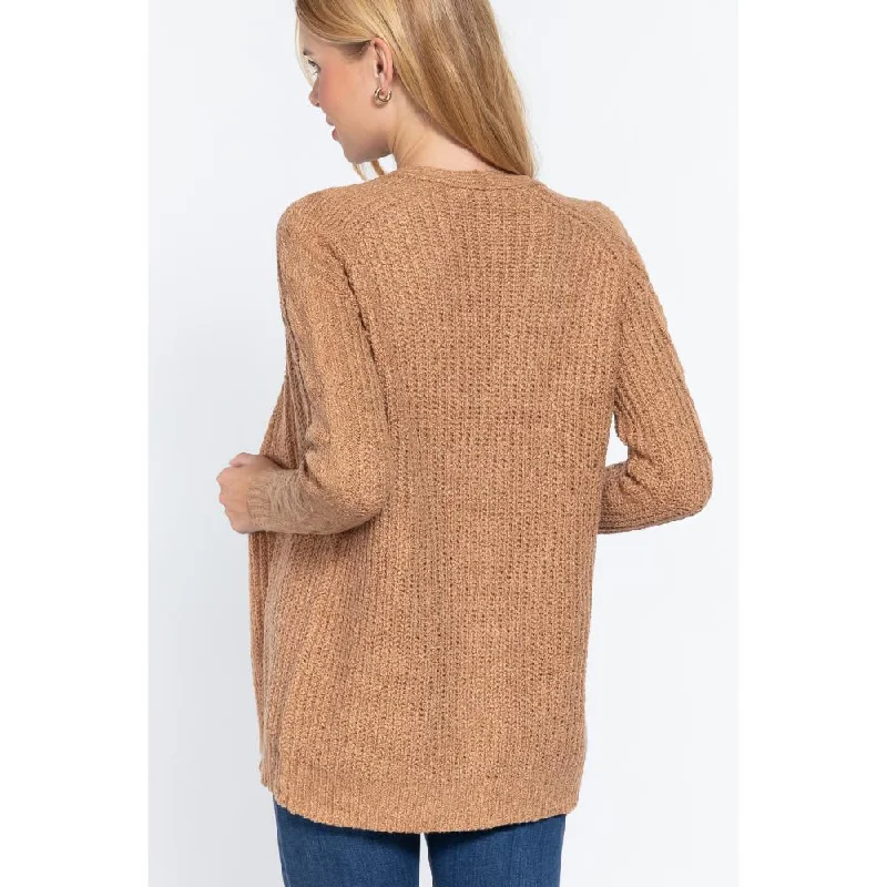 Women's Clothing for Every Occasion Long Slv Open Front Sweater Cardigan