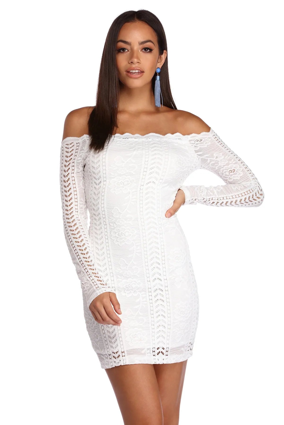 Sale Event, Prices Rock Crocheted With Love Off Shoulder Dress