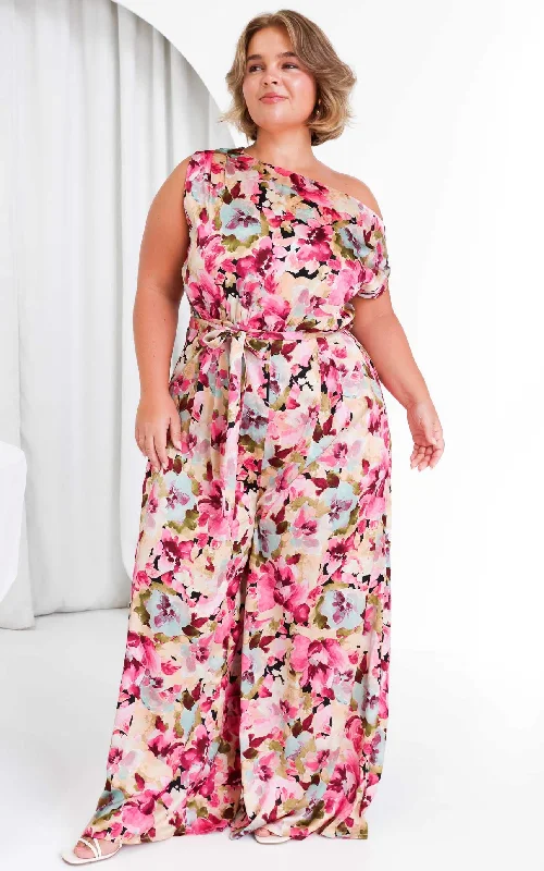 Clothing Sales Kendrix Wide Leg Jumpsuit - Pink Multi Floral