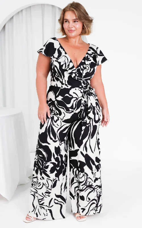 Big Discounts Grazina Jumpsuit - Black Floral