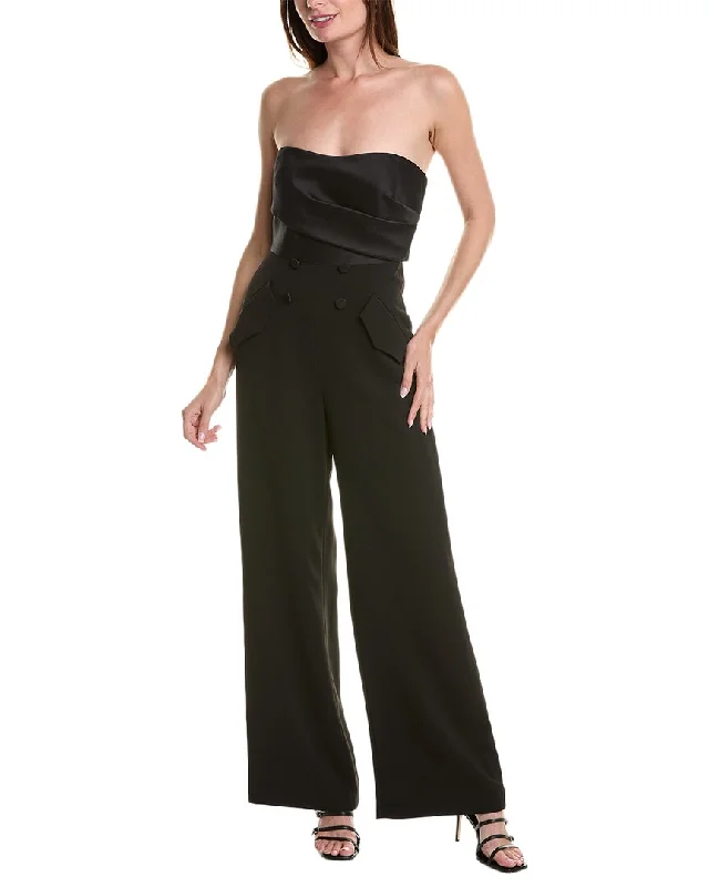 Online Clothing Boutiques Badgley Mischka Tuxedo Jumpsuit