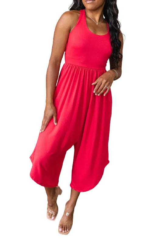 Mega Sales Good Idea Jumpsuit In Red