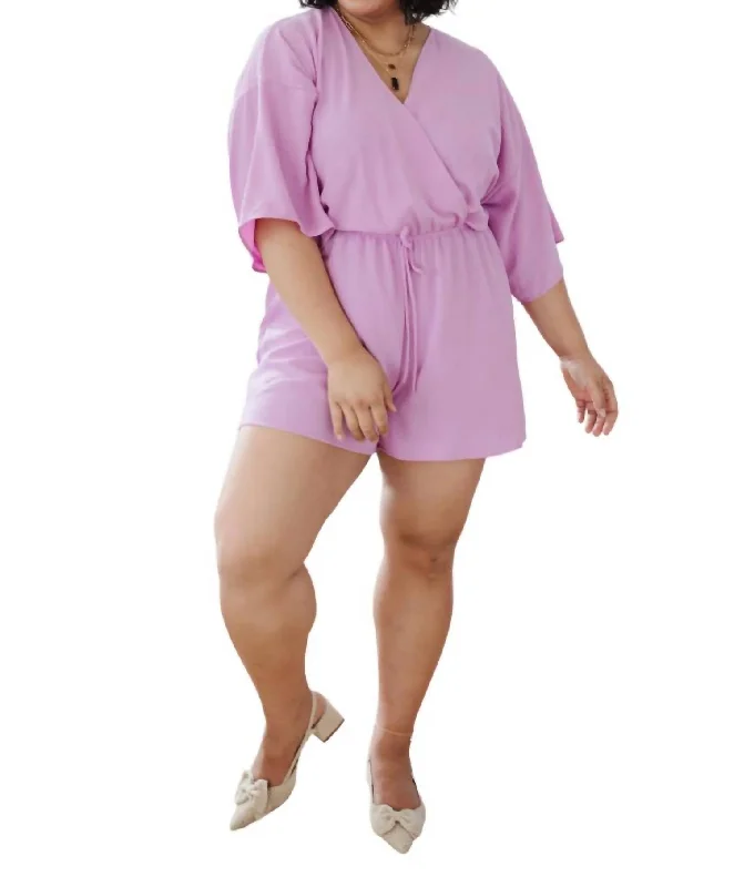 Seasonal Trends Promise Romper In Purple