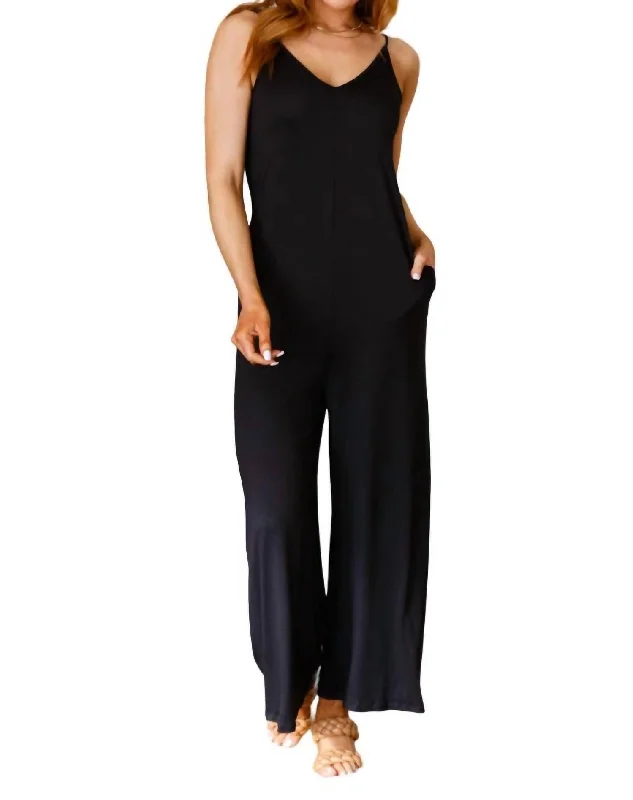 Buy More, Save More Cobblestone & Cafes Jumpsuit In Black