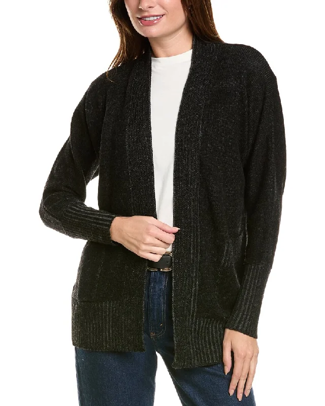 Limited Time Offer Forte Cashmere Plaited Wool & Cashmere-Blend Cardigan