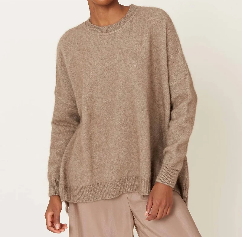 Crazy Price Slashing Agnés Knit Sweater In Latte