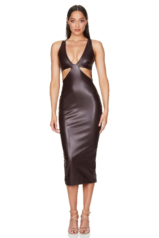 Designer Women's Fashion Online ALEXIA CUT OUT MIDI