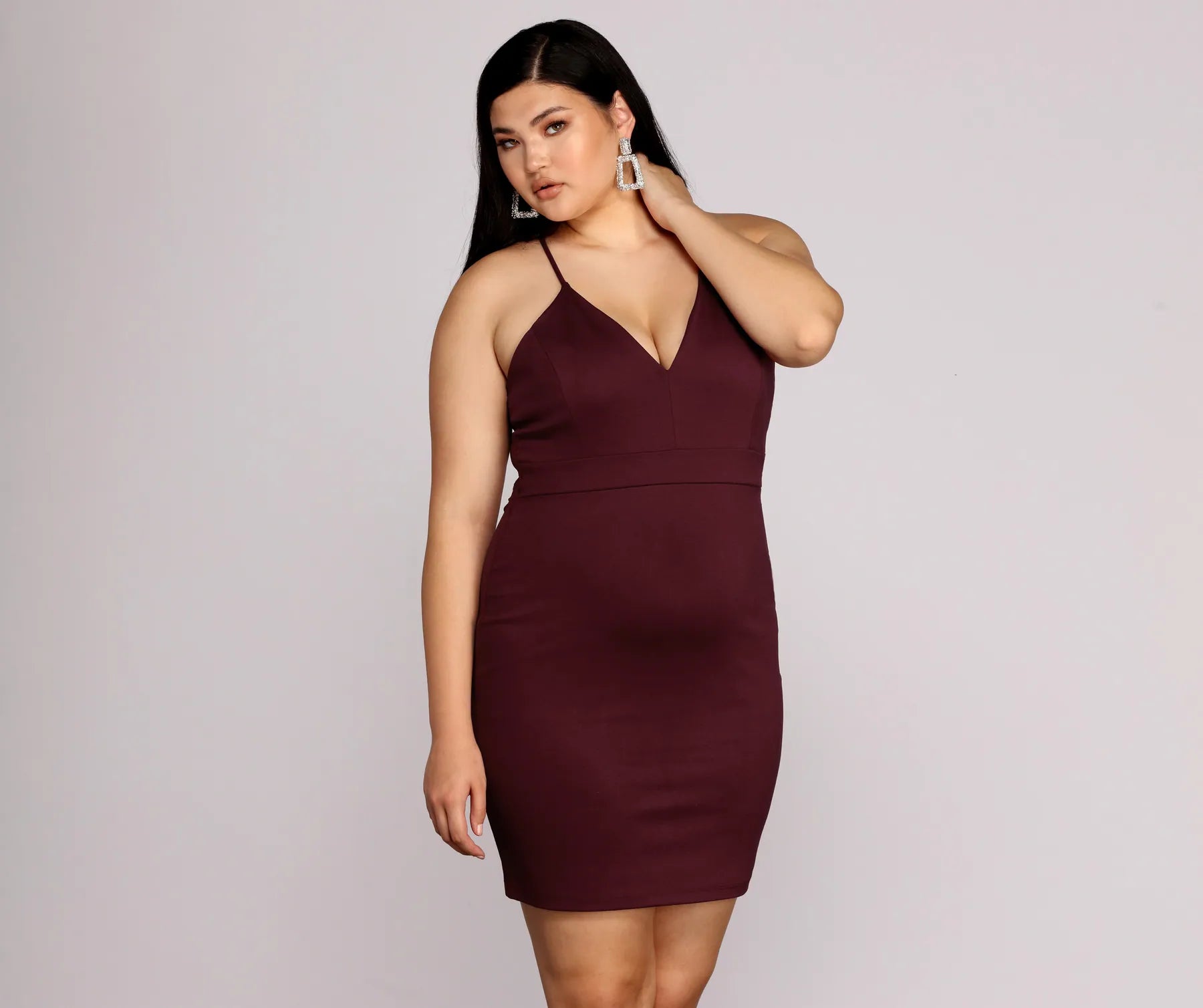 Women's Clothing Online Plus Midnight Dreams Bodycon Dress