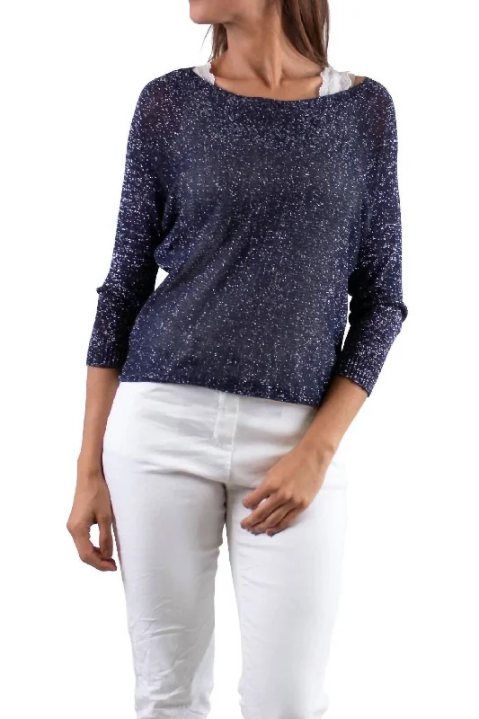 Affordable Online Boutique Aliocha Sparkle Sweater In Navy