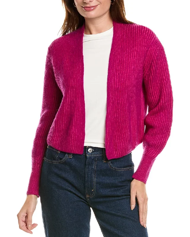 Final Sale Forte Cashmere Plaited Wool & Cashmere-Blend Cardigan