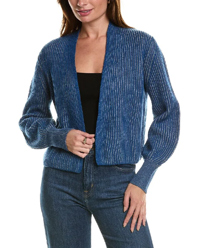 Odd Size Clearance Sale Forte Cashmere Plaited Wool & Cashmere-Blend Cardigan