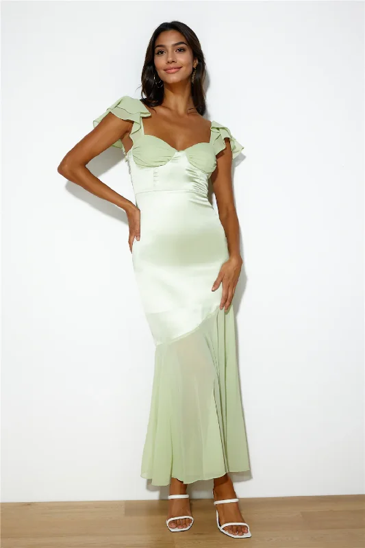 Elevate Your Wardrobe Dreamy 'Fit Maxi Dress Mint