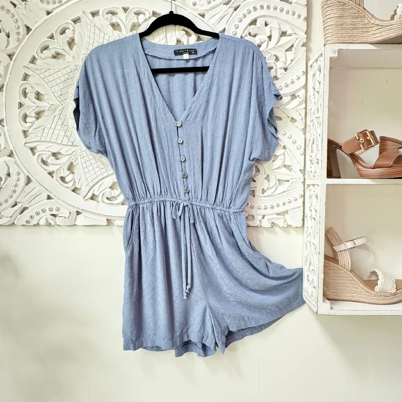 Wardrobe Upgrade First Class Texture Blue Romper