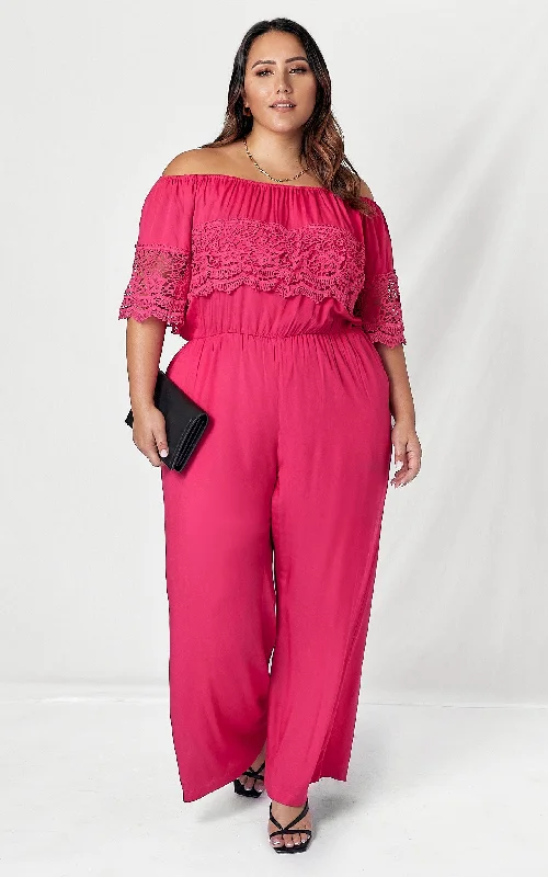 Women Wear Boutique Arcadia Jumpsuit - Deep Pink