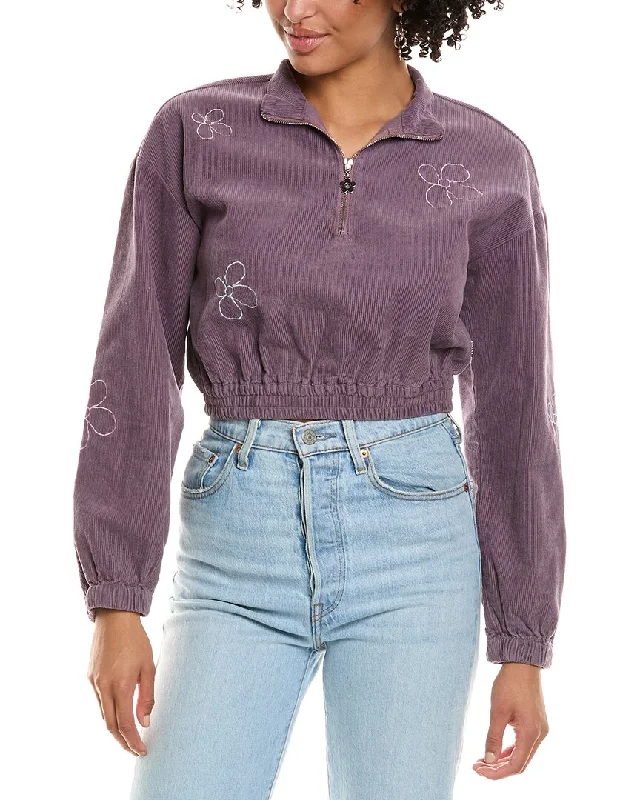 Minimalist Style Samii Ryan Daisy Gal Corduroy Pullover