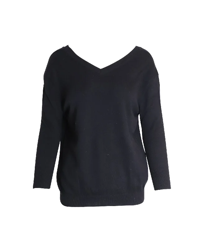 Hot Styles Isabel Marant V-neck Sweater in Black Cotton