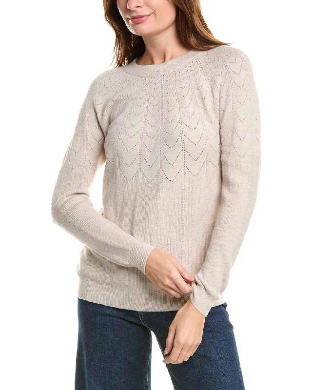 Comfort Meets Fashion Joseph A. Pointelle Sweater