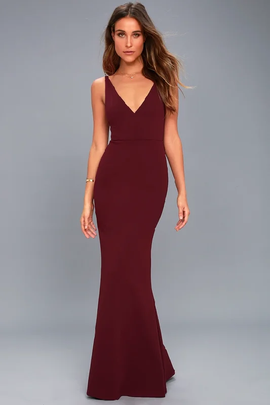 Sophisticated Women's Fashion Melora Plum Purple Sleeveless Maxi Dress