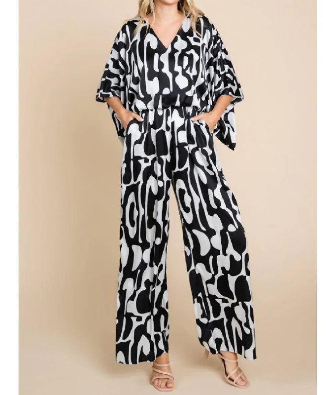 Women's Evening Wear I Love This Jumpsuit In Black/white