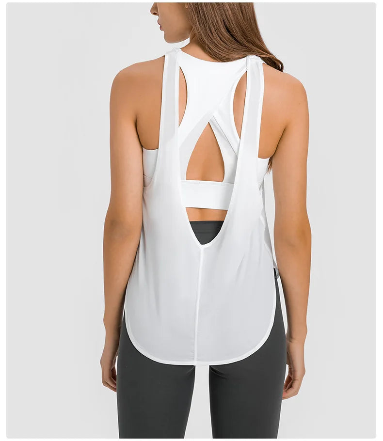 Unleash Your Style 2in1 Open Back Yoga Vest