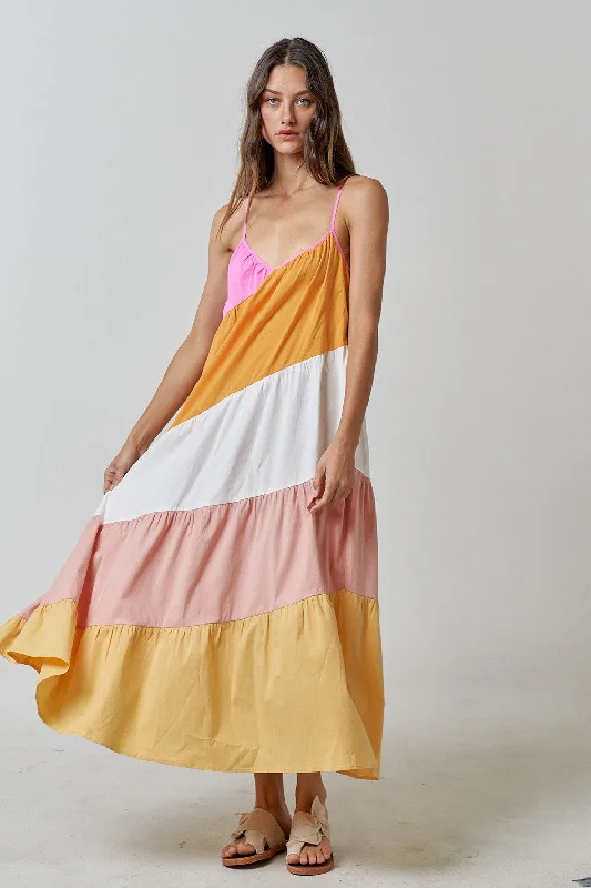 Trendy Aesthetics Multi-Color Sleeveless Maxi Dress