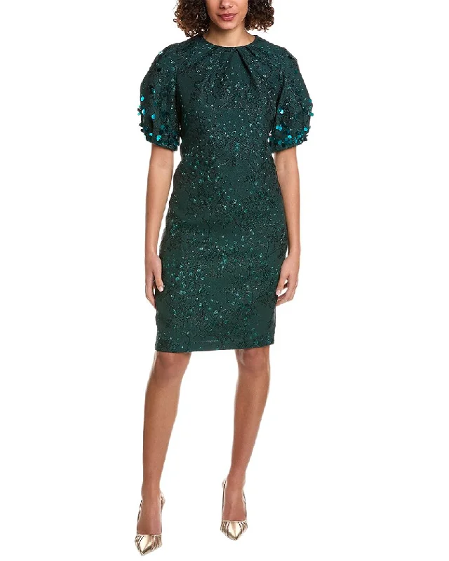 Classic Women's Fashion Teri Jon by Rickie Freeman Beaded Shift Dress